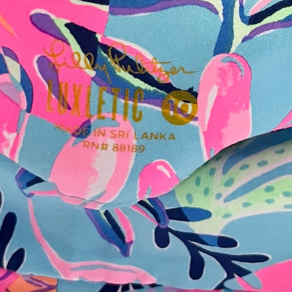 Lilly Pulitzer | Reid Bermuda Luxletic Shorts Porto Blue You’ve Been Spotted - Picture 4 of 7